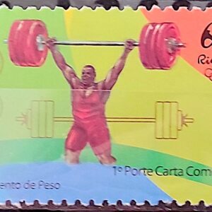 C 3427 Selo Olimpiadas Rio 2016 Levantamento de Peso 2015
