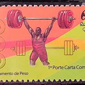 C 3429 Selo Olimpiadas Rio 2016 Levantamento de Peso 2015