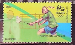 C 3432 Selo Olimpiadas Rio 2016 Badminton 2015