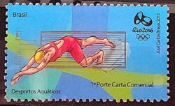 C 3435 Selo Olimpiadas Rio 2016 Desportos Aquaticos 2015