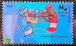 C 3467 Selo Olimpiadas Rio 2016 Boxe Luta 2015