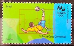 C 3470 Selo Olimpiadas Rio 2016 Futebol 2015