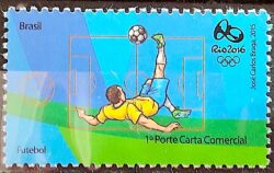C 3472 Selo Olimpiadas Rio 2016 Futebol 2015