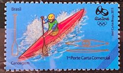 C 3473 Selo Olimpiadas Rio 2016 Canoagem 2015