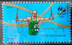 C 3516 Selo Olimpiadas Rio 2016 Ginastica Argolas 2015