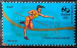 C 3521 Selo Olimpiadas Rio 2016 Atletismo Salto em Altura 2015