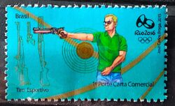C 3526 Selo Olimpiadas Rio 2016 Tiro Esportivo Arma 2015