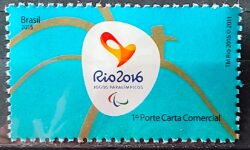 C 3527 Selo Olimpiadas Rio 2016 Logo Paralimpiadas 2015