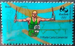 C 3528 Selo Olimpiadas Rio 2016 Ginastica Argolas 2015