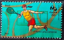 C 3534 Selo Olimpiadas Rio 2016 Tenis 2015