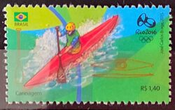 C 3541 Selo Olimpiadas Rio 2016 Canoagem 2015