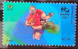 C 3543 Selo Olimpiadas Rio 2016 Rugby 2015