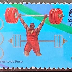 C 3548 Selo Olimpiadas Rio 2016 Levantamento de Peso 2015