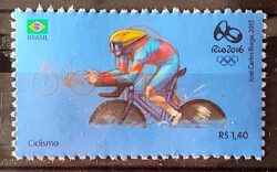 C 3551 Selo Olimpiadas Rio 2016 Ciclismo Bicicleta 2015
