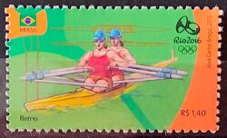 C 3559 Selo Olimpiadas Rio 2016 Remo 2015