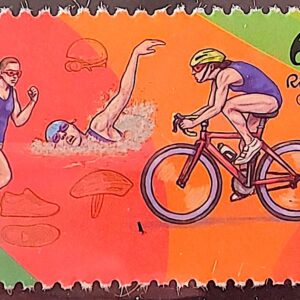 C 3565 Selo Olimpiadas Rio 2016 Triatlo Natacao Ciclismo Bicicleta 2015