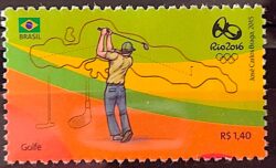 C 3566 Selo Olimpiadas Rio 2016 Golfe 2015