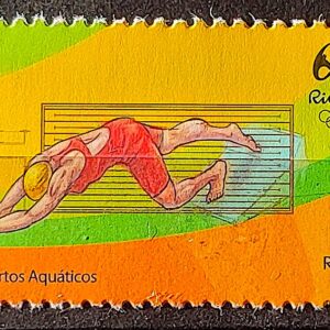 C 3567 Selo Olimpiadas Rio 2016 Desportos Aquaticos 2015