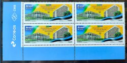 C 4024 Selo Relacoes Diplomaticas Brasil Estonia Brasilia Talin Mao Itamaraty Bandeira 2021 Quadra Vinheta Correios