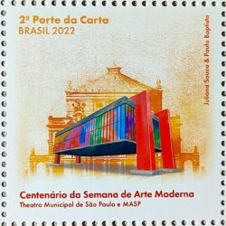 C 4034 Selo Semana de Arte Moderna Masp Teatro Municipal 2022