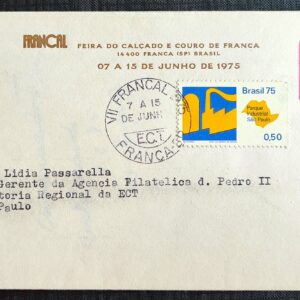 Envelope 1975 FRANCAL Feria do Calcado e do Couro CPD SP 1