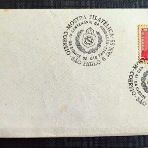 Envelope FDC 000 1955 Mostra Filatelica Sao Paulo Oswaldo Cruz CBC SP 1