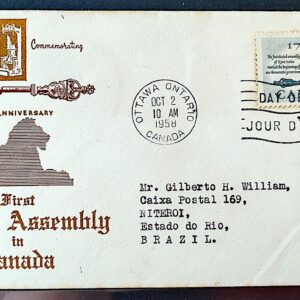 Envelope FDC 000 1958 Canada