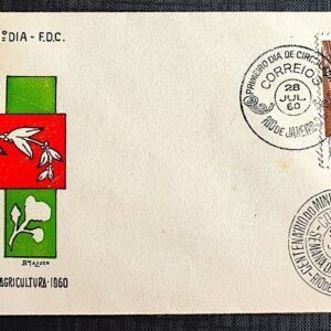 Envelope FDC 000 1960 MInisterio da Agricultura CPD e CBC RJ Guanabara