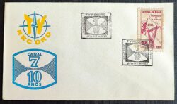 Envelope FDC 000 1963 TV Record Comunicacao Barragem 3 Marias Energia CBC SP