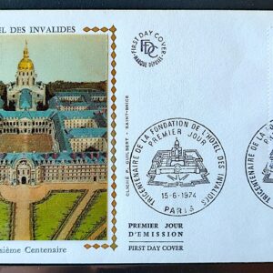 Envelope FDC 000 1974 Franca Hotel des Invalides