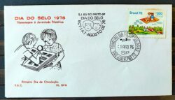 Envelope FDC 000 1976 Dia do Selo CBC CPD Sao Jose do Rio Preto