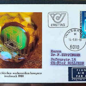 Envelope FDC 000 1981 Alemanha Matematica