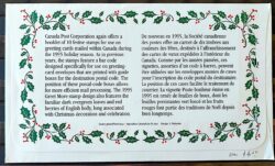 Envelope FDC 000 1995 Canada Natal Religiao