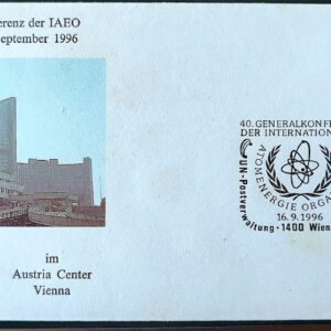 Envelope FDC 000 1996 Nacoes Unidas Austria Energia 2