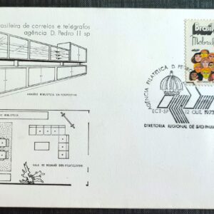 Envelope FDC 009 1972 Desenvolvimento Nacional Mobral Educacao CBC SP 1