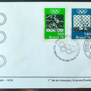 Envelope FDC 093 1976 Olimpiadas Vela Judo Basquete Canada CBC CPD SP