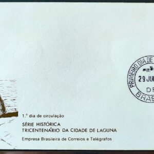 Envelope FDC 096 1976 Laguna Santa Catarina Farol CPD BSB
