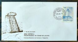 Envelope FDC 096 1976 Laguna Santa Catarina Farol CPD PR