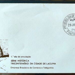 Envelope FDC 096 1976 Laguna Santa Catarina Farol CPD PR