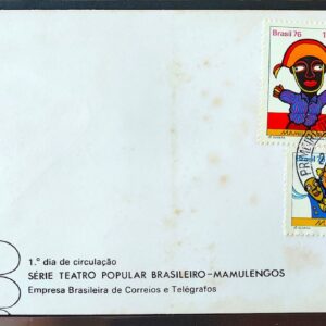 Envelope FDC 099 1976 Teatro Mamulengo CPD BSB
