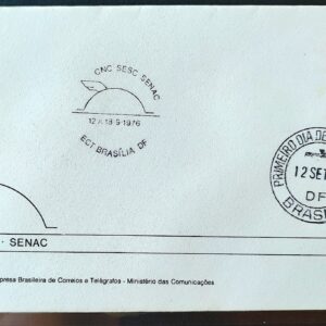 Envelope FDC 101 1976 SESC SENAI Industria Economia CBC CPD BSB