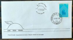 Envelope FDC 101 1976 SESC SENAI Industria Economia CBC CPD PR