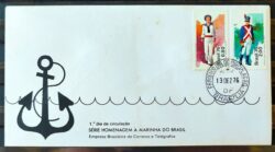 Envelope FDC 110 1976 Marinha do Brasil Militar CPD BSB