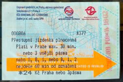 Ticket Metro Trem Praga Republica Tcheca 1