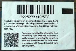 Ticket Metro Trem Praga Republica Tcheca 2