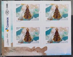 C 3706 Selo Nossa Senhora Aparecida Religiao 2017 Quadra Vinheta Correios