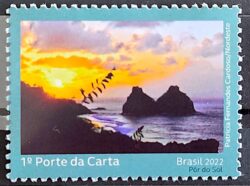 C 4043 Selo Por do Sol Nordeste Pernambuco Fernando de Noronha 2022