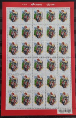 C 4052 Selo Profissao Bombeiro Capacete Cachorro Cao Mascara 2022 Folha