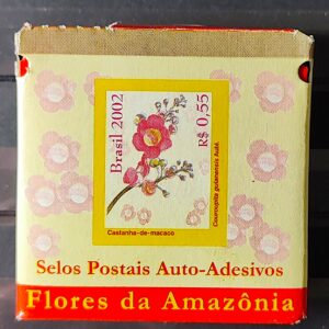 Caixa Embalagem do Rolo do Selo Flores da Amazonia 2002 Sem os Selos