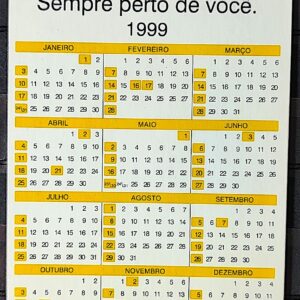 Calendario Correios 1999 Ensinando Uso do CEP